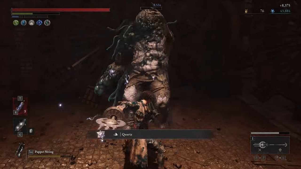 Collecting Quartz in Lies of P (Image via NEOWIZ)